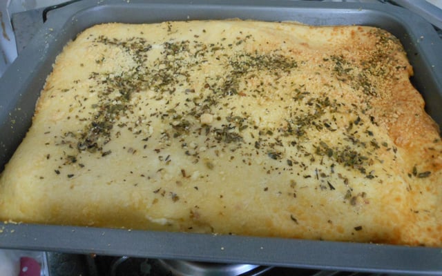 Torta de queijo e presunto