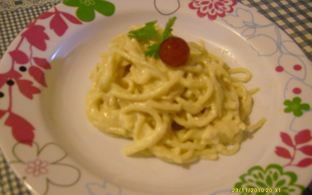 Macarrão com molho branco especial