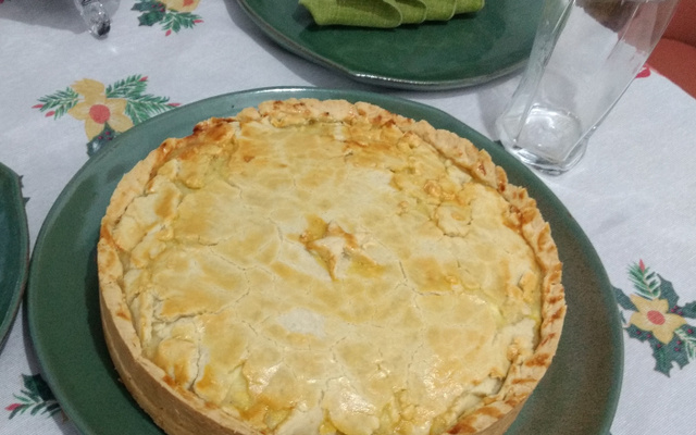 Torta de palmito com massa podre