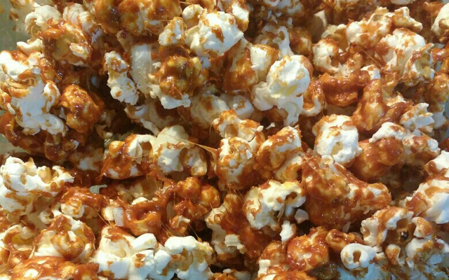 Pipoca com caramelo salgado