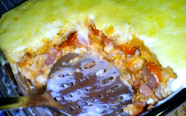 Cachorro quente de forno