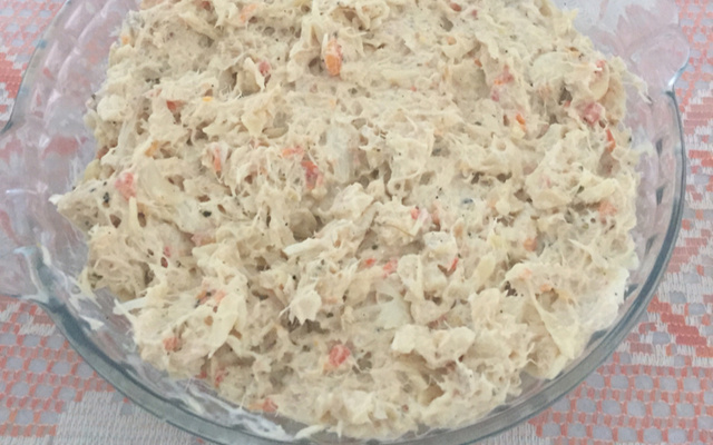 Estrogonofe de bacalhau