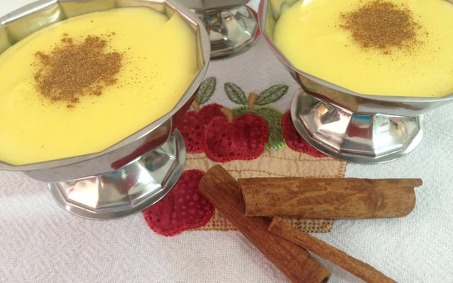 Curau com leite em pó