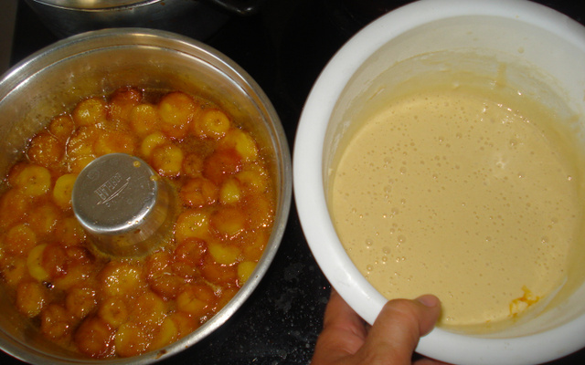 Bolo Caramelado de banana