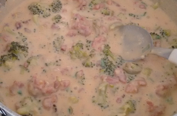 Macarrão com brócolis e creme branco