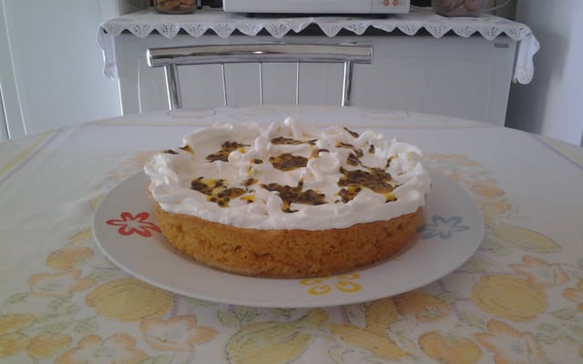 Bolo mousse de maracujá