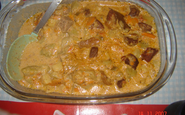 Misturadinho de legumes com carne