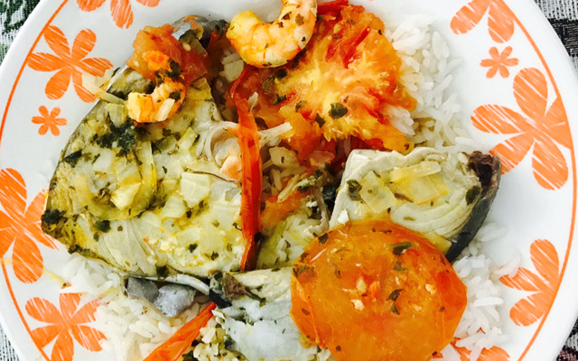 Moqueca ao molho de camarão