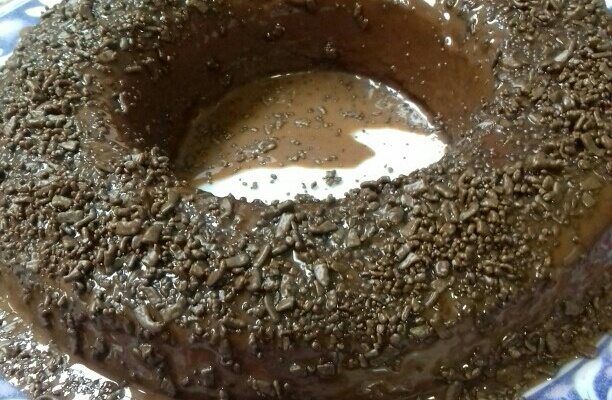 Pudim brigadeirão no microondas