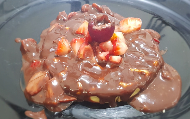 Waffle de chocolate