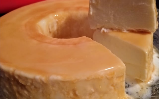 Pudim gelado sem ovo e sem forno