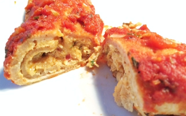 Panqueca integral de frango