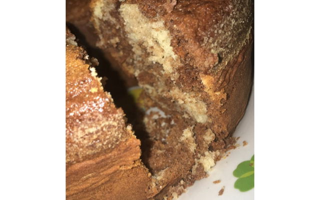 Bolo mármore para lanche