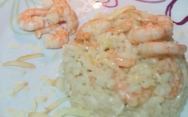 Risoto de camarão do Raul