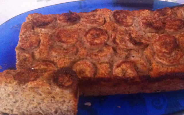 Bolo de aveia e banana (light)