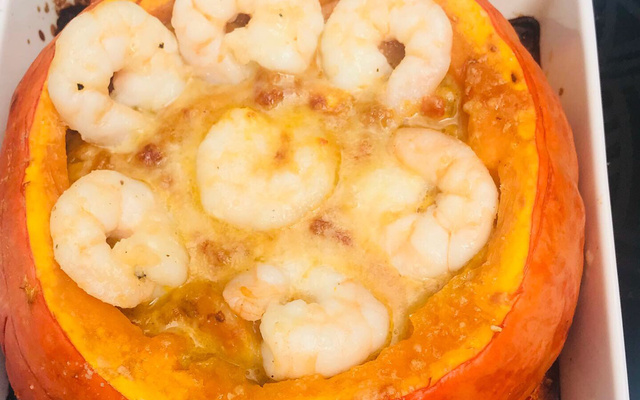 Camarão na abóbora