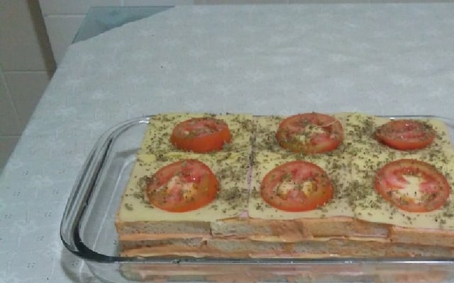 Torta de pão de forma