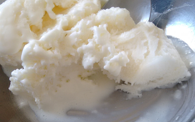 Sorvete de coco (o ouro)