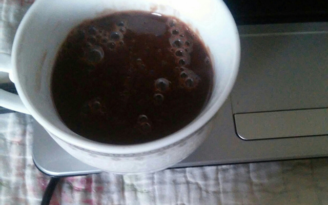 Chocolate quente com água