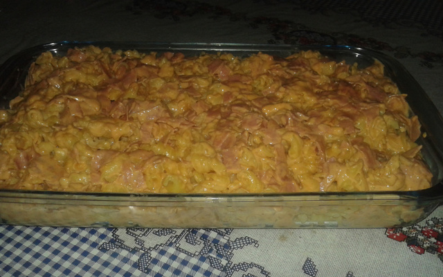 Macarrão com requeijão