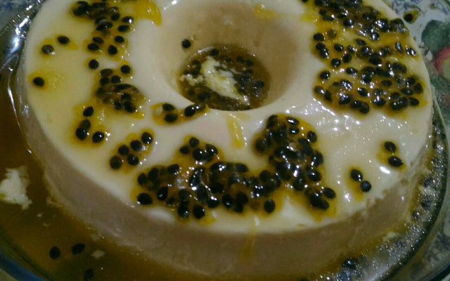 Pudim de maracujá