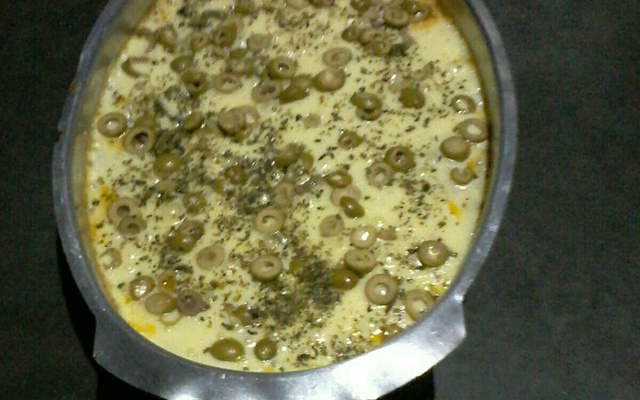 Bolo de batata com creme de leite da Aline