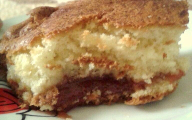 Cuca de banana e goiabada