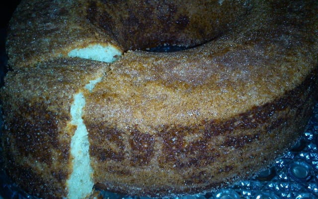 Bolo de iogurte natural e canela