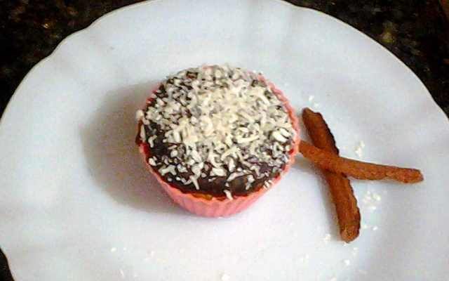 Cupcake de laranja de micro-ondas
