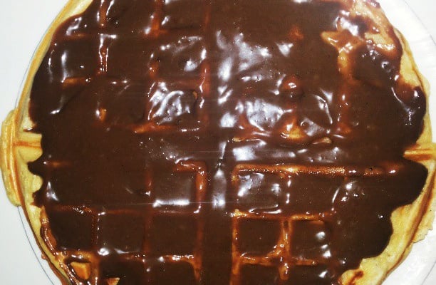 Waffle simples e delicioso