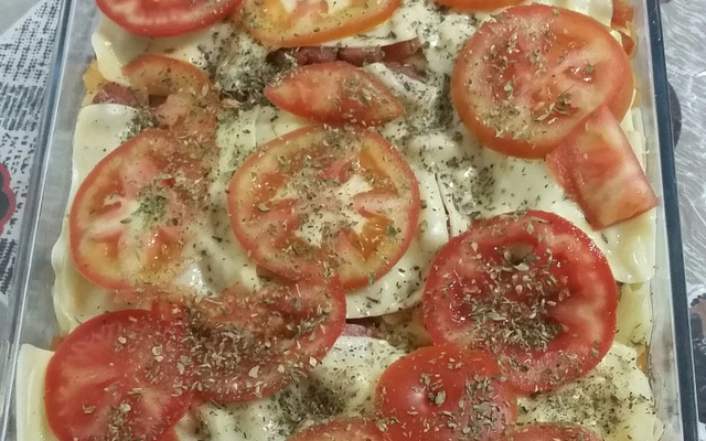 Macarrão sabor pizza