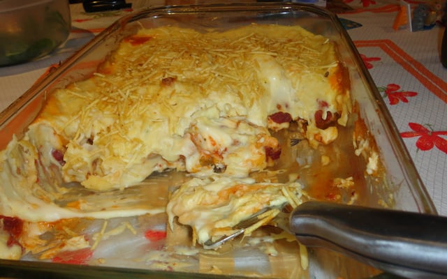 Escondidinho de carne seca