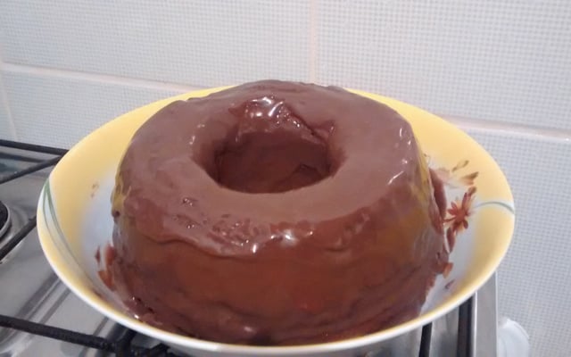 Bolo de chocolate de liquidificador