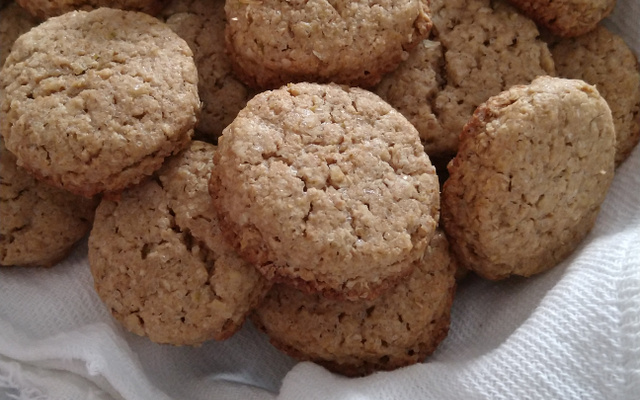 Biscoito de aveia com limão