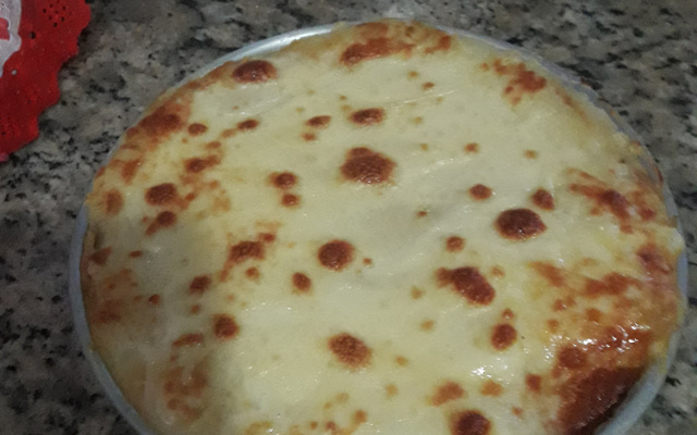Torta de batata gratinada