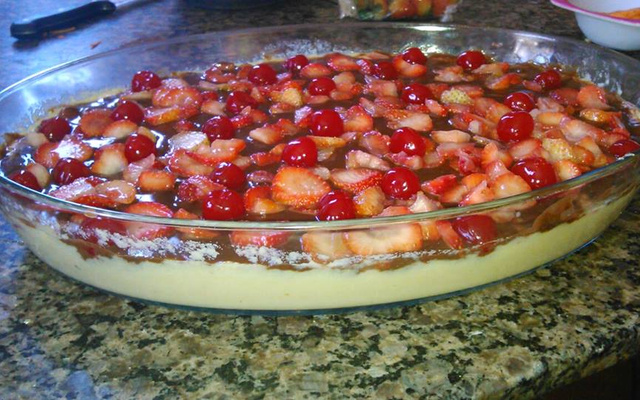 Delicia gelada de morango