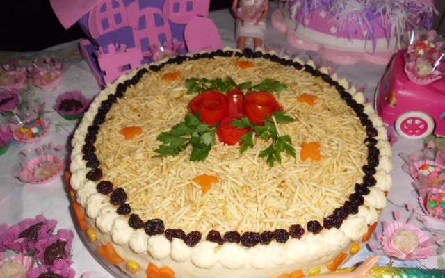 Torta salgada de pão de forma