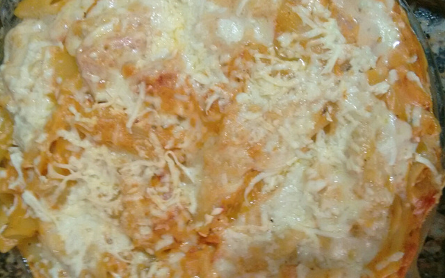 Macarrão com requeijão