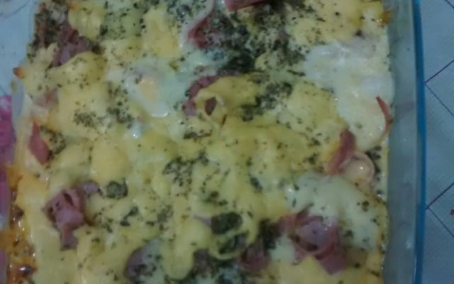 Batata de forno com frango rápida