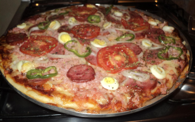 Massa de pizza simples