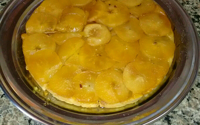 Torta portuguesa invertida de maçã