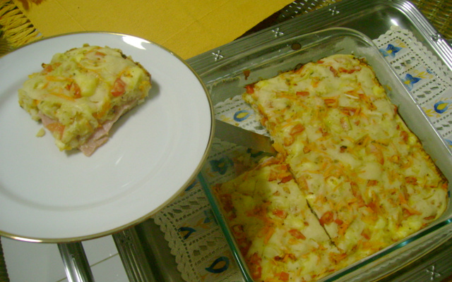 Torta de Presunto e queijo (bauru)