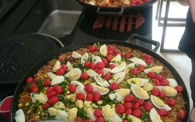 Paella caipira