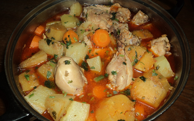 Frango com legumes da Megg