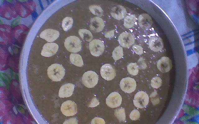 Bolo express de banana e granola (Vegan)