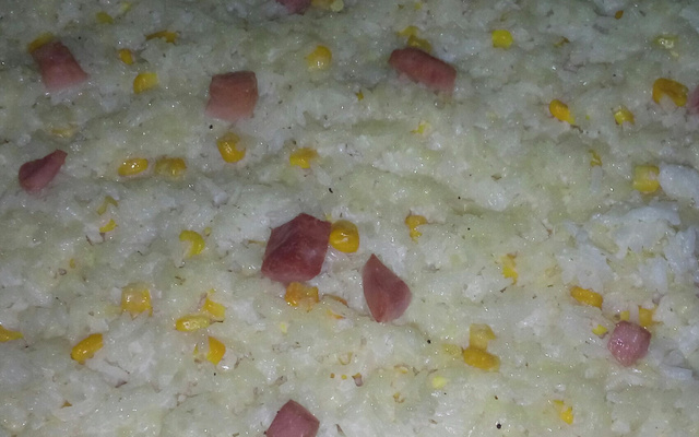 Arroz de forno com queijo