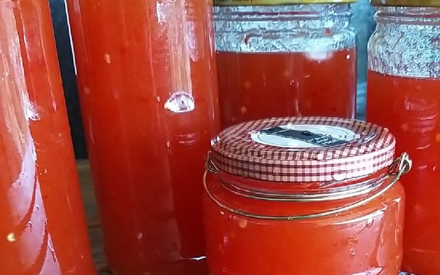 Geleia de maçã com pimenta