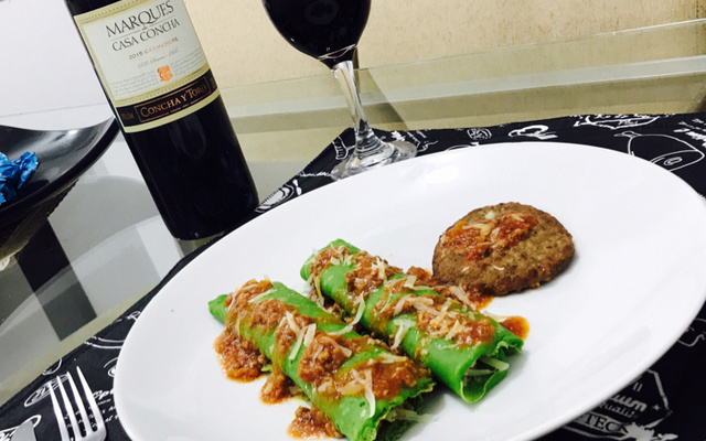 Panqueca verde nutritiva