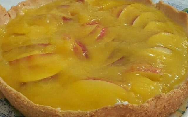 Torta de Maça e Morango