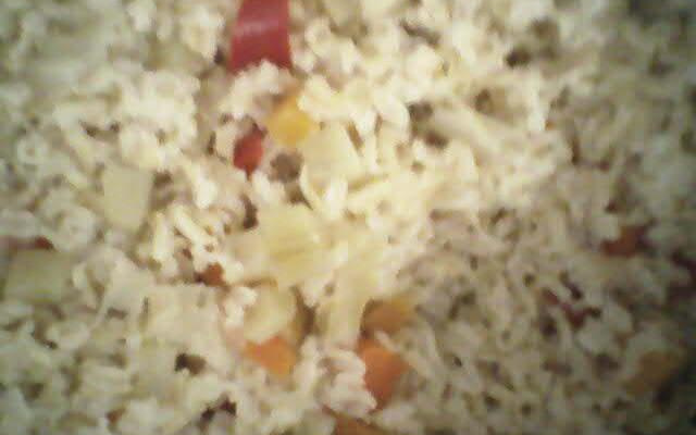 Arroz integral à primavera